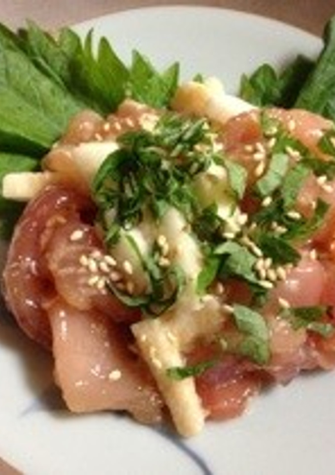 まぐろ＆やまいもの和え物-レシピのメイン写真