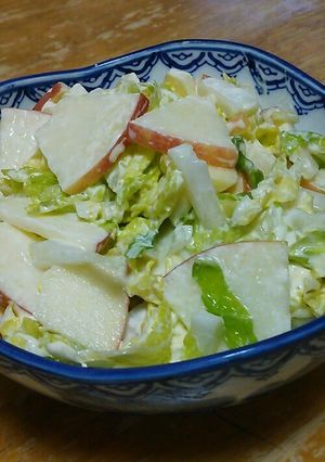 しゃきしゃき♪ 白菜とリンゴのサラダ-レシピのメイン写真