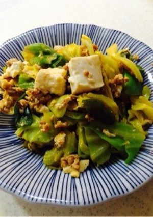とうふとキャベツのチャンプルー風-レシピのメイン写真