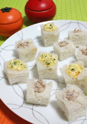 離乳食・幼児食☆挟まない一口サンドイッチ-レシピのメイン写真
