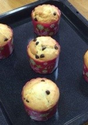 チョコチップマフィン-レシピのメイン写真