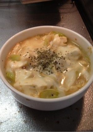 ネギと豆腐の味噌マヨグラタン-レシピのメイン写真