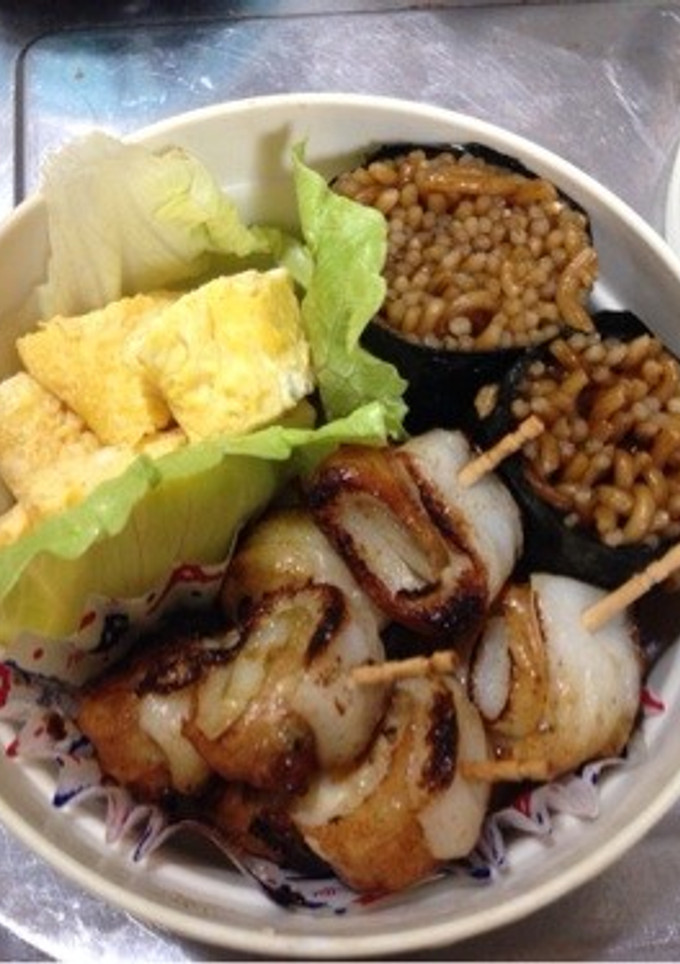 お弁当に♪ 焼きそばの海苔巻き-レシピのメイン写真
