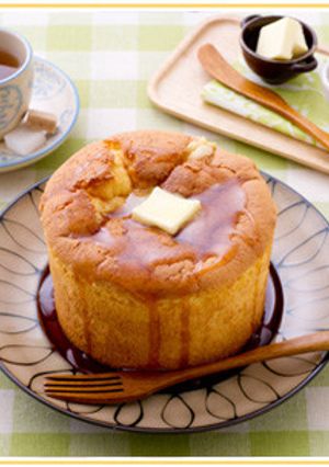 *ふわふわスフレパンケーキ*-レシピのメイン写真