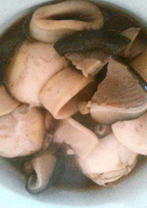 イカ玉椎茸の煮物-レシピのメイン写真