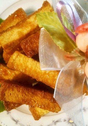 おなかに優しいカリッ!と食パンラスク♪-レシピのメイン写真