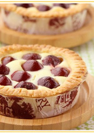 *さくらんぼのチーズタルト*-レシピのメイン写真