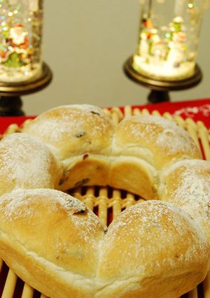 クリスマスリースパン第2弾-レシピのメイン写真