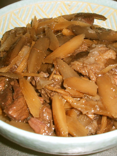 簡単!ごぼうと牛すじ肉のしぐれ煮-レシピのメイン写真