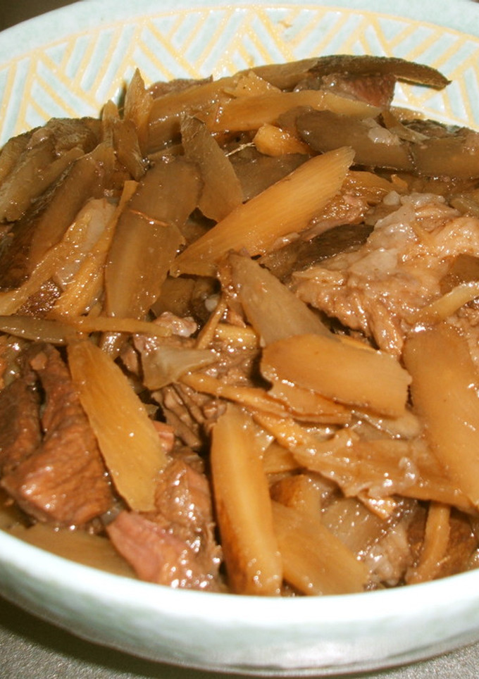 簡単！ごぼうと牛すじ肉のしぐれ煮-レシピのメイン写真