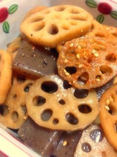 レンコンとこんにゃくのピリ辛炒め-レシピのメイン写真