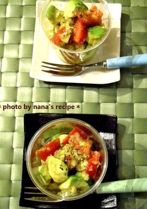 混ぜるだけ！アボカドとトマトのサラダ-レシピのメイン写真