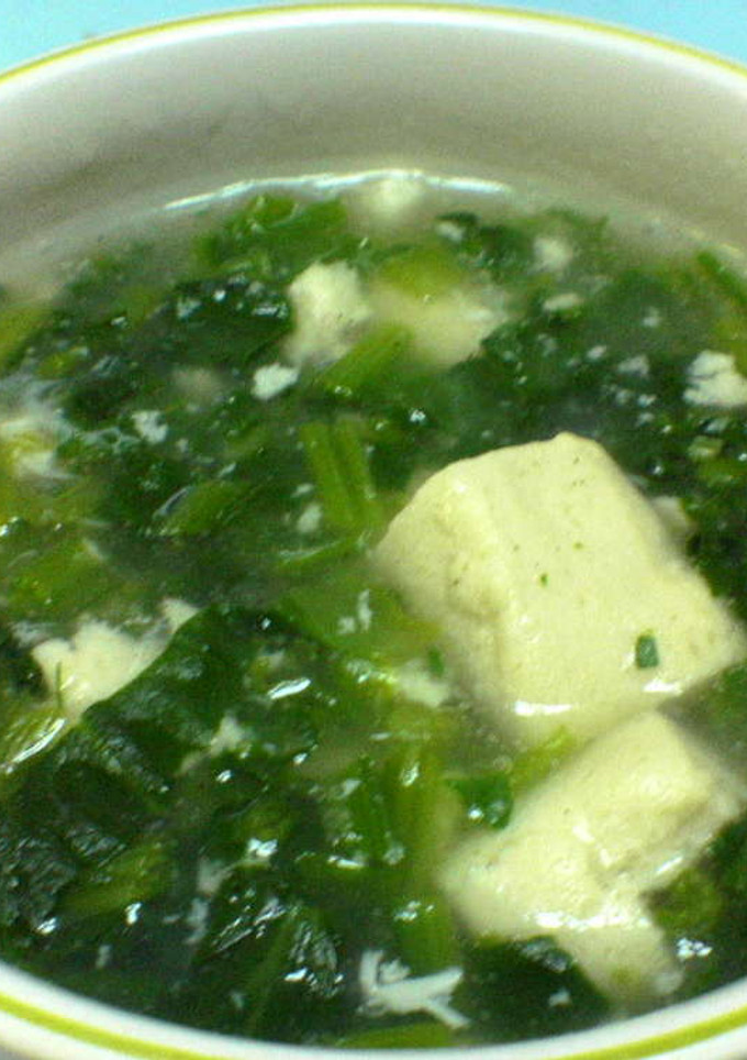 高野豆腐とほうれん草の中華風スープ-レシピのメイン写真