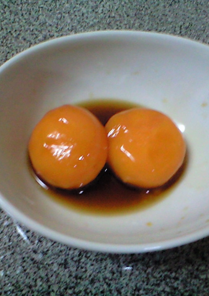 卵黄の漬け　簡単旨し-レシピのメイン写真