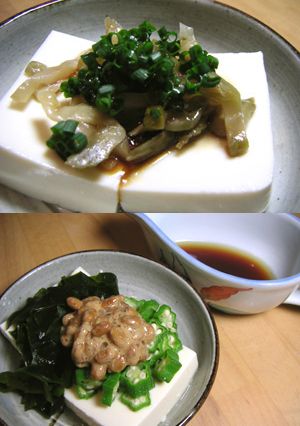 冷やっこバリエ（納豆オクラ＆搾菜）-レシピのメイン写真
