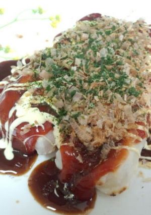 お餅でお好み焼き風-レシピのメイン写真