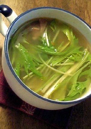 トマトと水菜のスープ-レシピのメイン写真