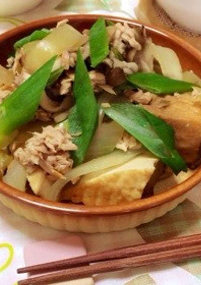 絹厚揚げとツナの煮物-レシピのメイン写真