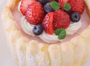 二人用クリスマスケーキ★苺ムースケーキ-レシピのメイン写真