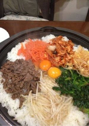 ホットプレートでビビンパ-レシピのメイン写真
