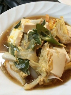 白菜と豆腐のすき煮。-レシピのメイン写真