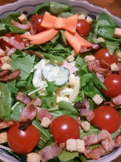 クリスマスリースの簡単サラダ!!-レシピのメイン写真