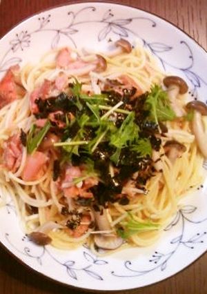 塩鮭ときのこのペペロンチーノ-レシピのメイン写真