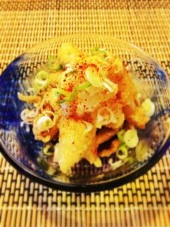 おつまみ!カリカリ鶏皮♡柚子胡椒ポン酢-レシピのメイン写真