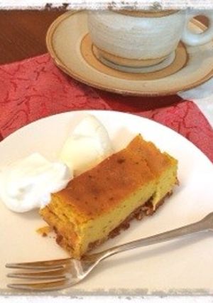 卵無し、南瓜と柑橘のベイクドチーズケーキ-レシピのメイン写真