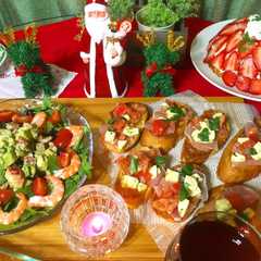 รูปของ Xmasディナーにブルスケッタ