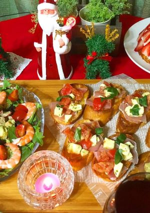Xmasディナーにブルスケッタ-レシピのメイン写真