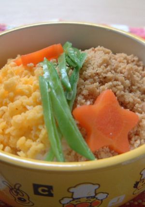 * 我が家のそぼろ御飯*弁当＠高野豆腐-レシピのメイン写真