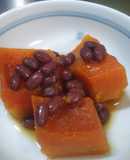 小豆の水煮缶と南瓜のいとこ煮