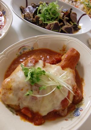 チキンレッグのトマトチーズ煮込み-レシピのメイン写真