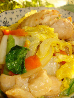 *彩り野菜と鶏肉の白だし炒め*-レシピのメイン写真