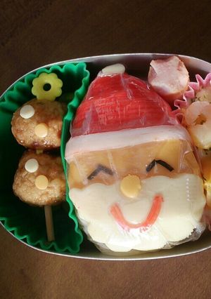 サンタクロース簡単キャラ弁-レシピのメイン写真