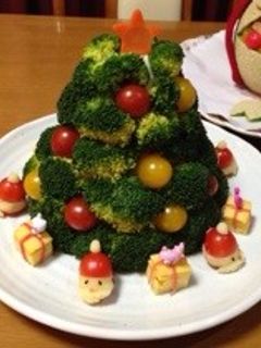 クリスマスツリーサラダ-レシピのメイン写真