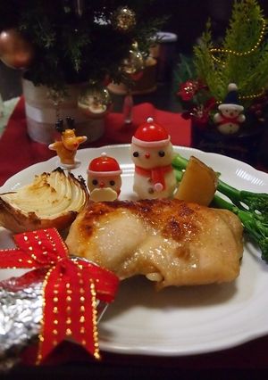 漬け込んで焼くだけ♪ローストチキン-レシピのメイン写真