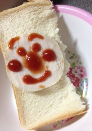 簡単☆アンパンマントースト-レシピのメイン写真