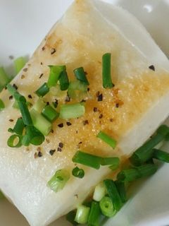 *ネギ塩バター焼き餅*アレンジ!夜食に!-レシピのメイン写真