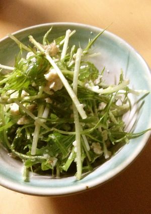 豆腐と水菜のサラダ-レシピのメイン写真