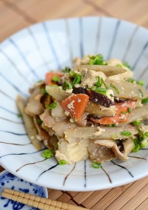 ごぼうたっぷり炒り豆腐【作りおき】-レシピのメイン写真