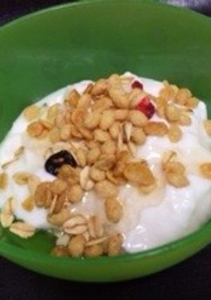 簡単朝食☆ハニーヨーグルトグラノーラ☆-レシピのメイン写真