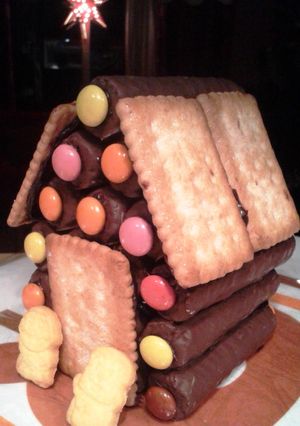 チョコ棒で★お菓子の家★-レシピのメイン写真