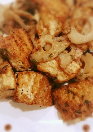 青のり風味★厚揚げとれんこんのオイマヨ-レシピのメイン写真