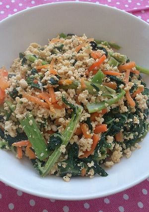 そぼろ風豆腐で野菜炒め!!!-レシピのメイン写真