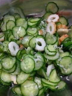 簡単!きゅうり酢の物(調味いらず)-レシピのメイン写真