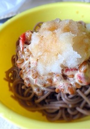 ★カツオ梅納豆おろし蕎麦★-レシピのメイン写真