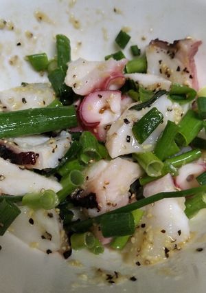 タコのニンニクごま油和え-レシピのメイン写真