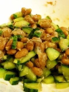 カリカリ胡瓜と納豆の和え物-レシピのメイン写真